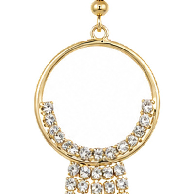 Halo Fringe — Gold Tone: cropped detail 1 of the ornament from the supplied photograph; U-shaped clip excluded