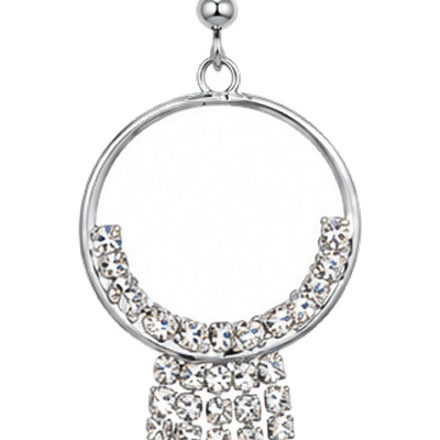 Halo Fringe — Silver Tone: cropped detail 1 of the ornament from the supplied photograph; U-shaped clip excluded