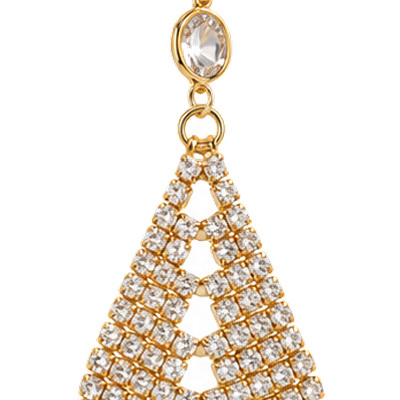 Fanfall — Gold Tone: cropped detail 1 of the ornament from the supplied photograph; U-shaped clip excluded