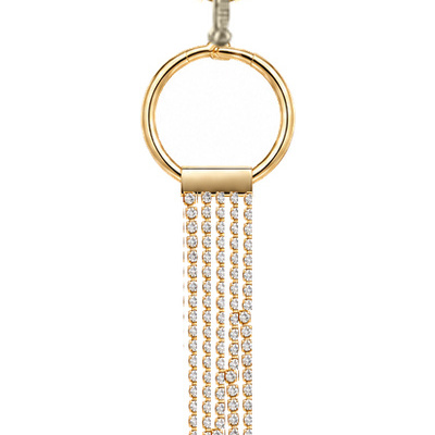 Fine Cascade — Gold Tone: cropped detail 1 of the ornament from the supplied photograph; U-shaped clip excluded
