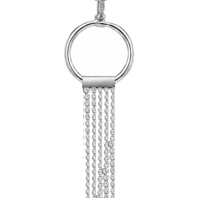 Fine Cascade — Silver Tone: cropped detail 1 of the ornament from the supplied photograph; U-shaped clip excluded