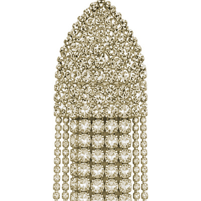 Arched Rain — Gold Tone: cropped detail 1 of the ornament from the supplied photograph; U-shaped clip excluded
