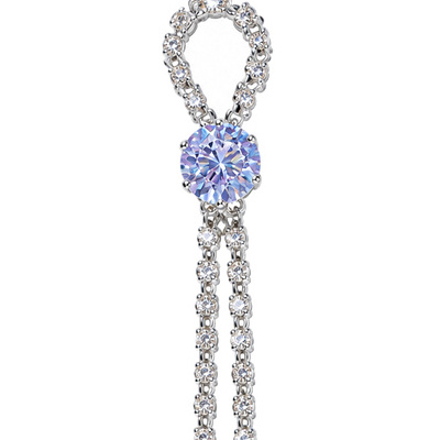 Blue Dew — Silver Tone: cropped detail 1 of the ornament from the supplied photograph; U-shaped clip excluded