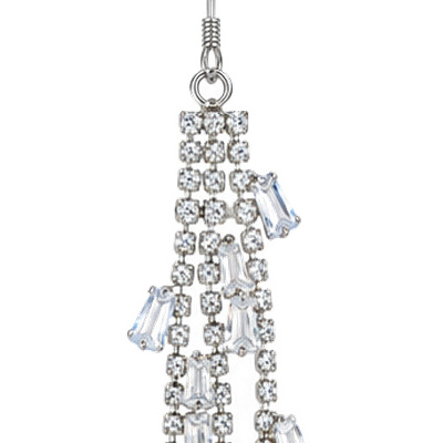 Crystal Rain: cropped detail 1 of the ornament from the supplied photograph; U-shaped clip excluded