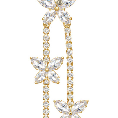 Starry Trail — Gold Tone: cropped detail 1 of the ornament from the supplied photograph; U-shaped clip excluded