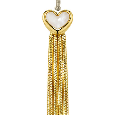 Golden Heartline — Gold Tone: cropped detail 1 of the ornament from the supplied photograph; U-shaped clip excluded