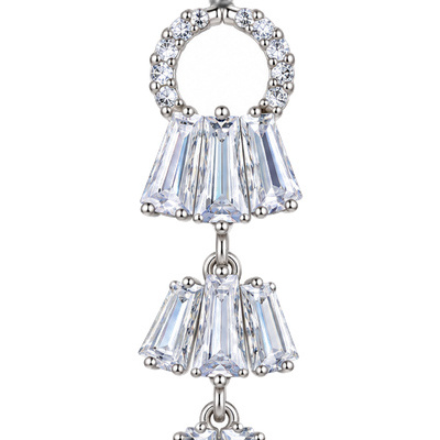 Bell Tier — Silver Tone: cropped detail 1 of the ornament from the supplied photograph; U-shaped clip excluded